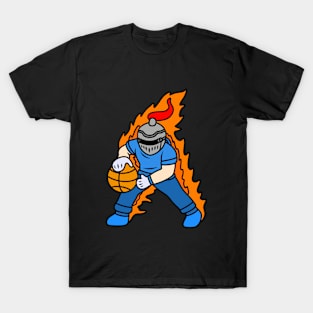 Cute cartoon knight playing basketball T-Shirt